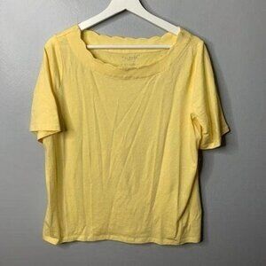 Yellow Short Sleeve T Shirt X